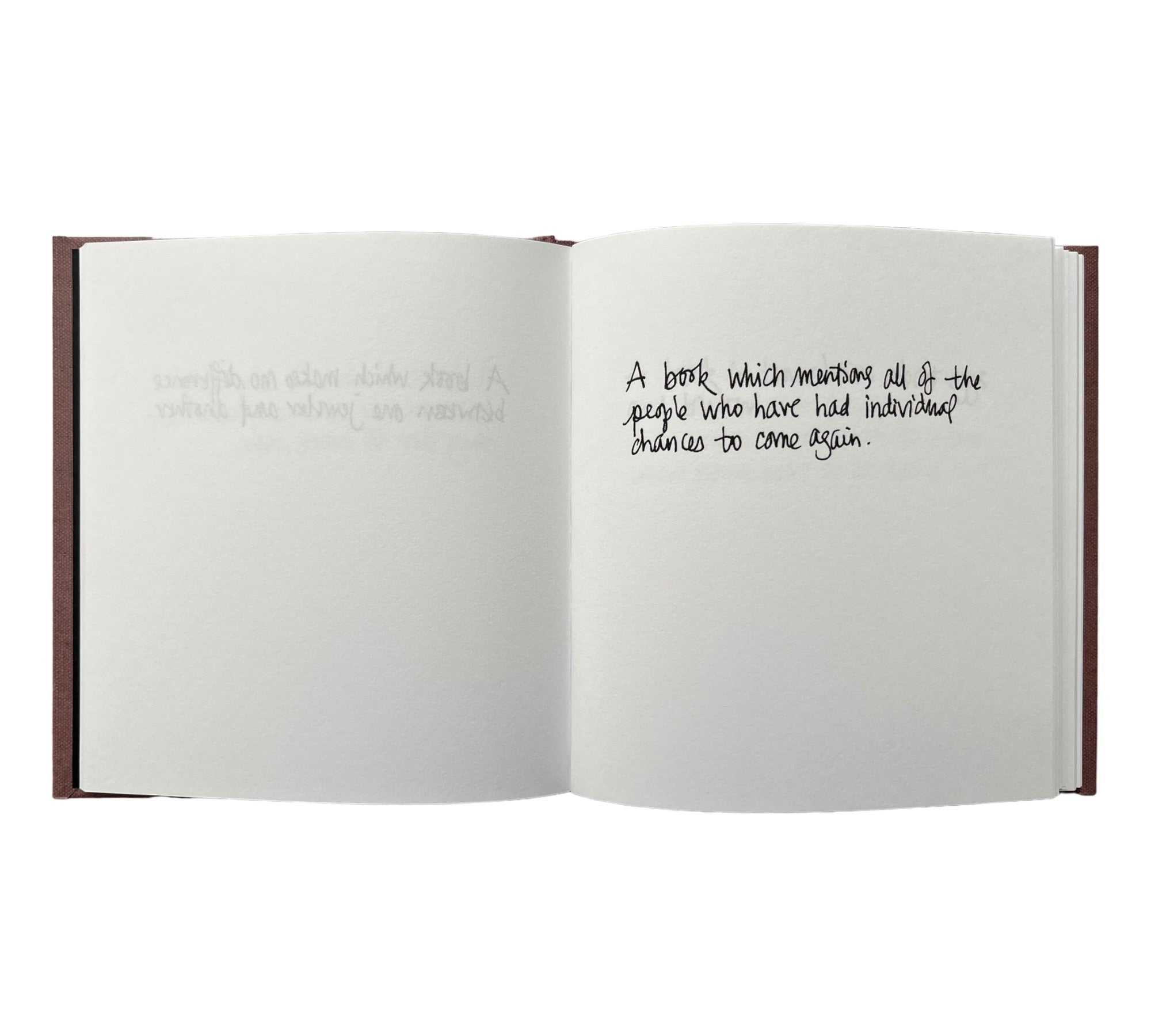 Descriptions of Literature by Gertrude Stein: Handwritten by Erica Van Horn