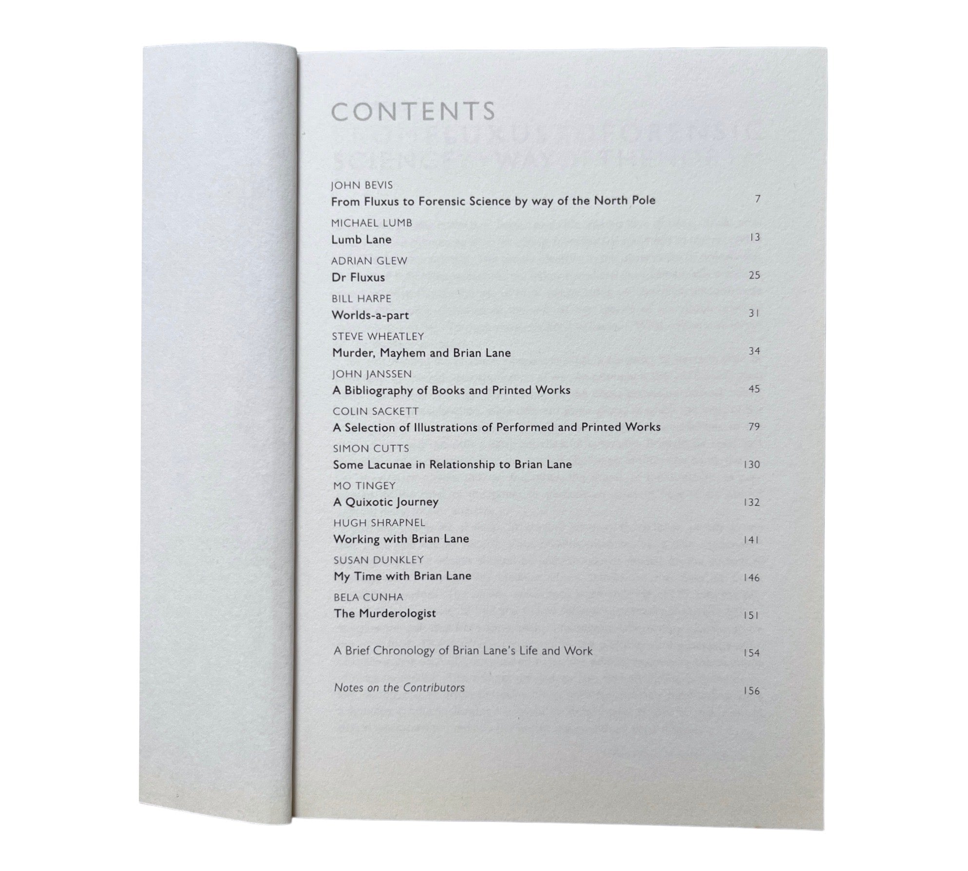 Brian Lane: The Printed Performance - Works 1966-99