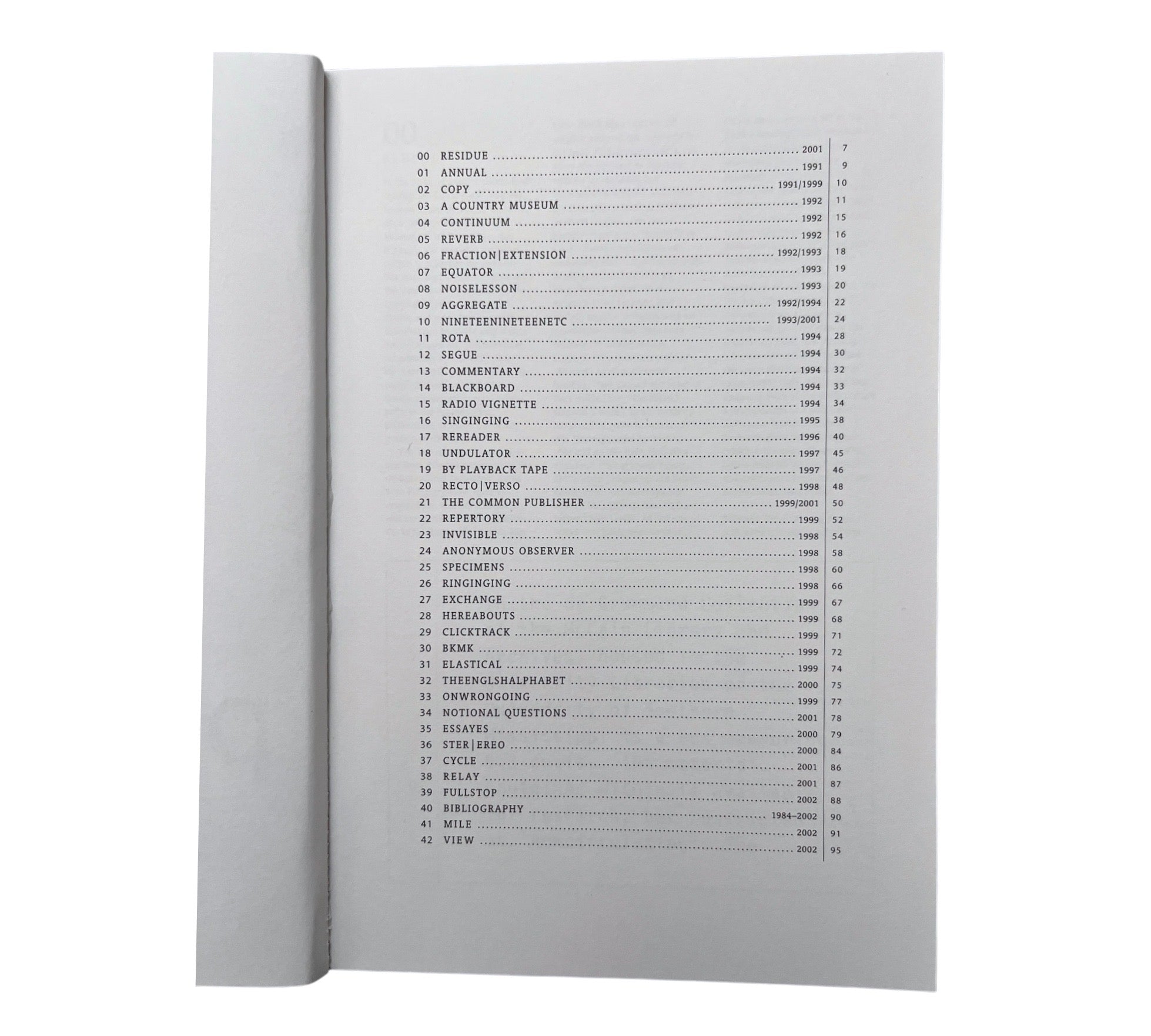 Colin Sackett: Englshpublshing - Writing and readings 1991-2002