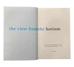 Tim Robinson: The View from the Horizon